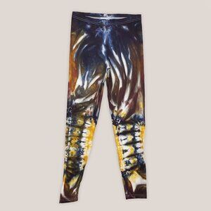 Amber Soul Tie Dye Leggings in Gold + Black by Akasha Sun Hand-Dyed Cotton